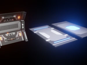 corridoio fantascientifico Modello 3D