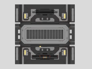 corridoio fantascientifico Modello 3D