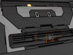 scifi corridor Model 3D
