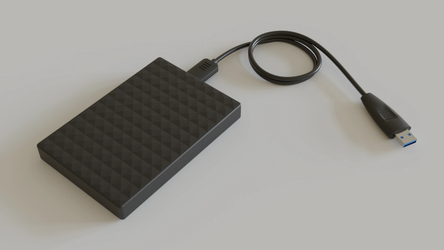 3d external hard disk 3D Model .c4d .max .obj .3ds .fbx .stl .blend 