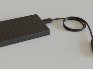 3d external hard disk 3D 모델