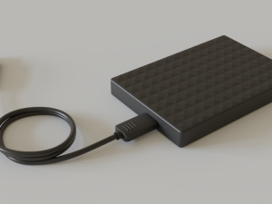 3d external hard disk 3D 모델