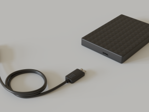 3d external hard disk 3D 모델