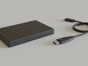 3d external hard disk 3D Model