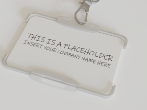 3d badge holder with lanyard 3D Model