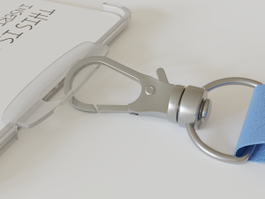3d badge holder with lanyard 3D Model