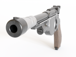 the mandalorian blaster Modelo 3D