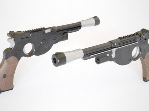 the mandalorian blaster Modelo 3D