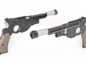 the mandalorian blaster Modelo 3D
