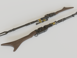 the mandalorian amban phase-pulse rifle Model 3D