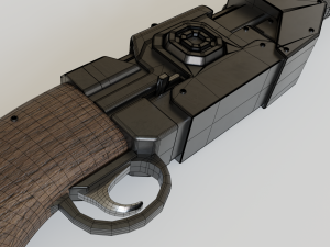 the mandalorian amban phase-pulse rifle Model 3D