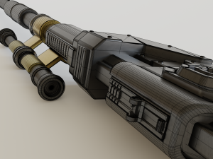 the mandalorian amban phase-pulse rifle Model 3D