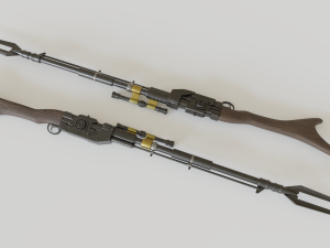 the mandalorian amban phase-pulse rifle Model 3D