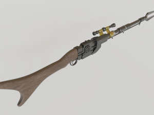 the mandalorian amban phase-pulse rifle Model 3D