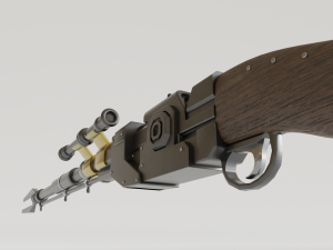 the mandalorian amban phase-pulse rifle Model 3D