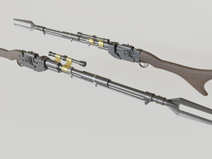 the mandalorian amban phase-pulse rifle Model 3D