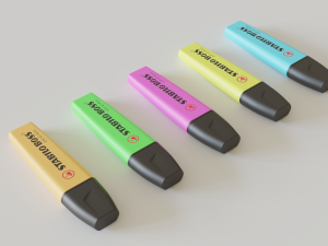 stabilo boss original - set of 5 highlighters 3D-Modell