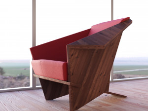 taliesin armchair 3D 모델