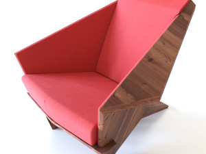 taliesin armchair Model 3D