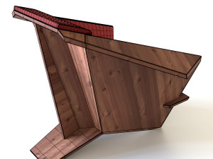 taliesin armchair Model 3D