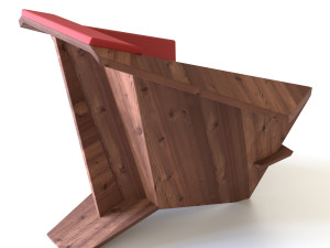 taliesin armchair Model 3D