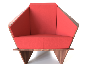 taliesin armchair Model 3D