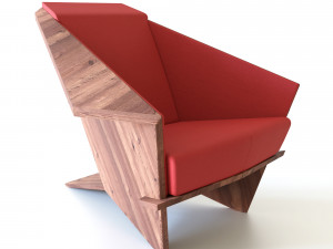 taliesin armchair Model 3D