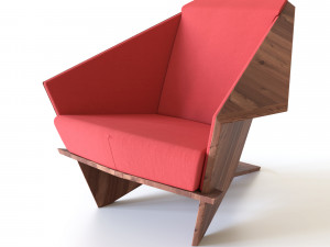 taliesin armchair Model 3D