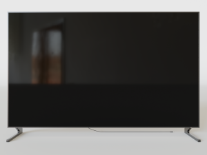 smart tv 8k flat screen 3D Model