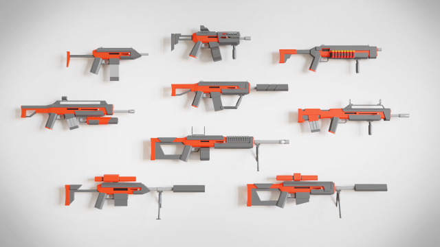 low poly asset pack 3D Model .c4d .max .obj .3ds .fbx .stl .blend 