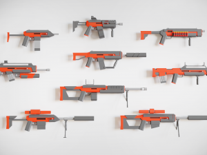 low poly asset pack 3D Model