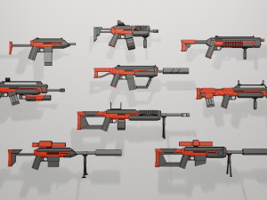low poly asset pack 3D Model