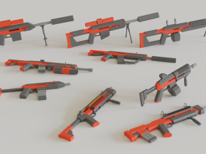 low poly asset pack 3D Model