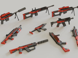 low poly asset pack 3D Model