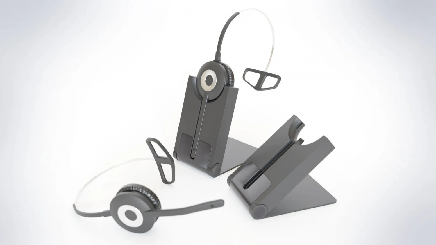wireless professional headset 3D Model .c4d .max .obj .3ds .fbx .stl .blend