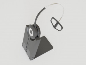 wireless professional headset Model 3D