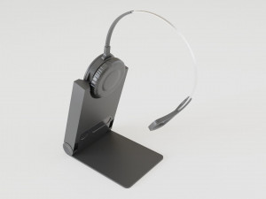 wireless professional headset Model 3D