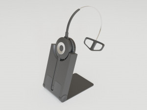 wireless professional headset Model 3D