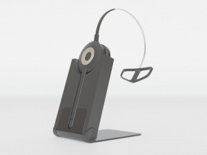 wireless professional headset Model 3D