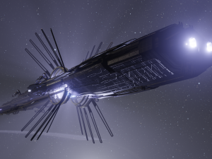 scifi alien ship 3D Model
