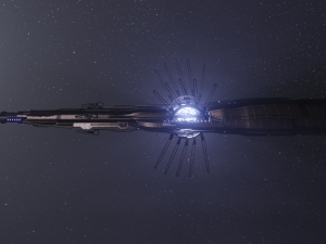 scifi alien ship 3D Model