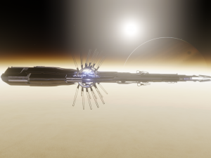 scifi alien ship 3D Model