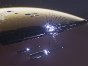 scifi alien ship 3D Model