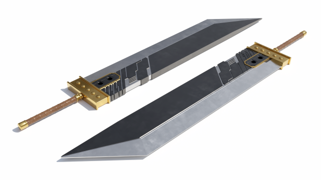 final fantasy buster sword 3D 模型 .c4d .max .obj .3ds .fbx .stl .blend 