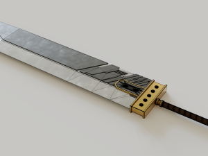 final fantasy buster sword 3D 模型