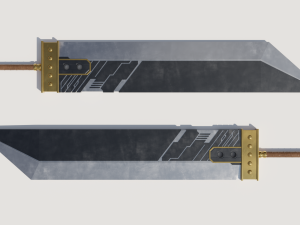 final fantasy buster sword 3D 模型