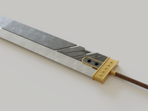 final fantasy buster sword 3D 模型