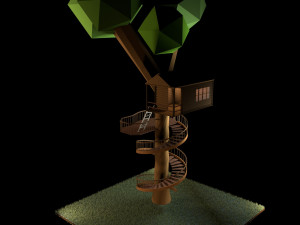 fantasy tree house 3D 모델