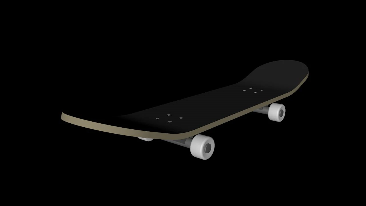 skateboard cinema 4d 3D Model .c4d .max .obj .3ds .fbx .stl .blend