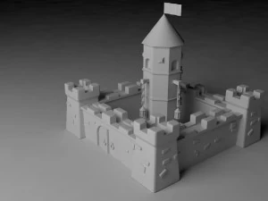 château Modèle 3D